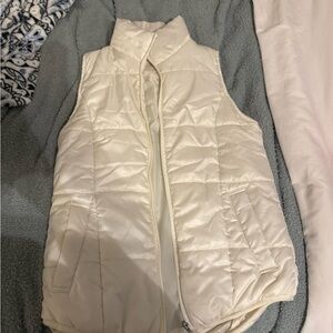 New Directions Cream Quilted Vest